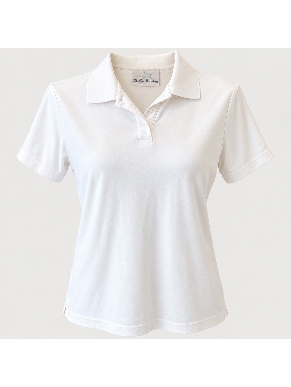 Vintage Bobbie Brooks Women’s White Polo Shirt Size L Preppy Golf 90s Korea